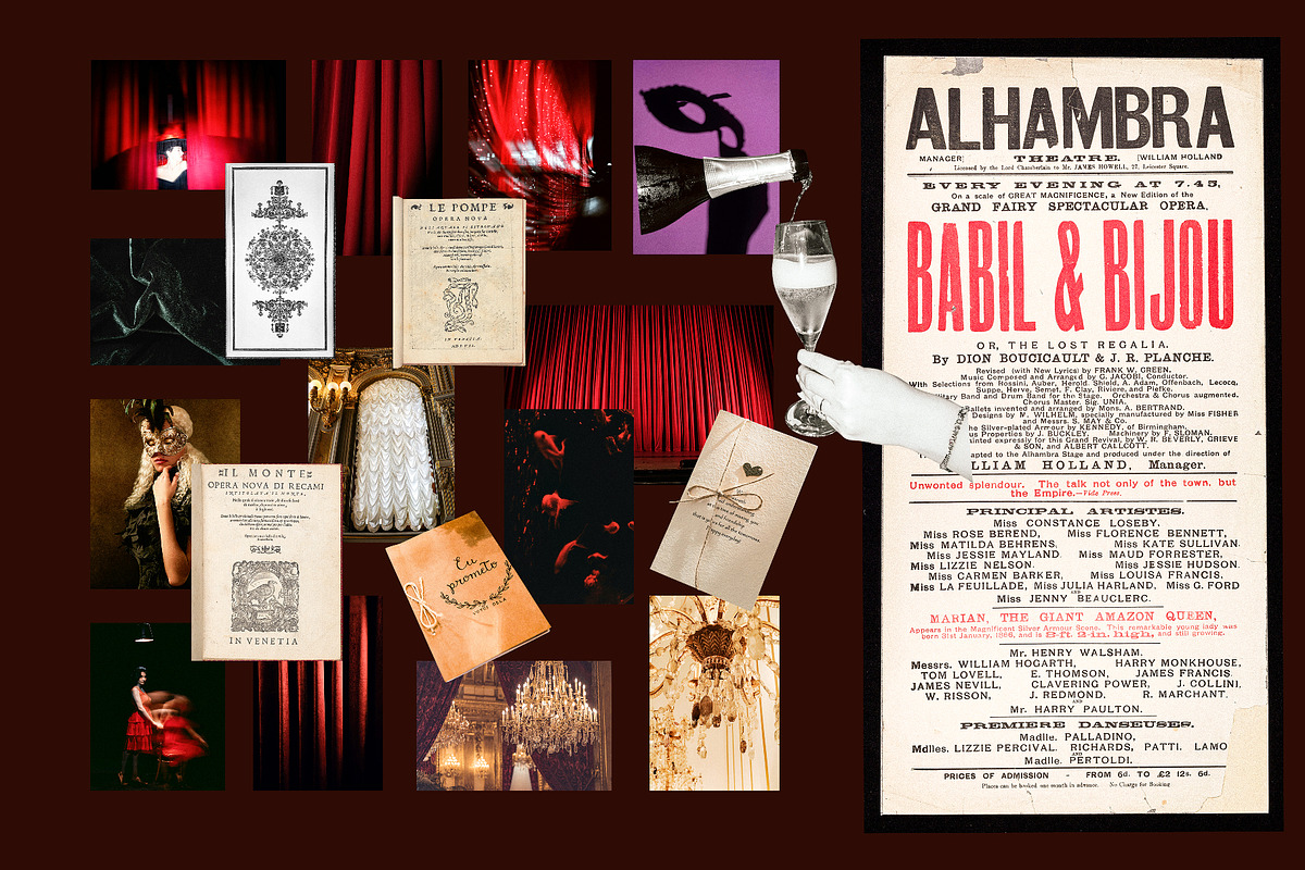 Curtain Call — Opera Collage Kit, an Object Graphic by Anzhelika (Photo 5 of 10)