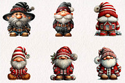 Vintage Santa Claus Striped Santa, a Seasonal Illustration by CreationArt (Thumbnail 2 of 7)