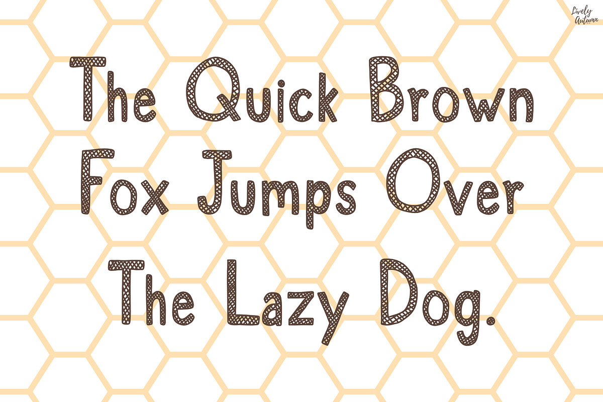 Honeycomb | Handwriting font, a Handwritten Font by LivelyAutumn11.11 (Photo 4 of 5)
