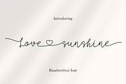 Love Sunshine is Script font, a Script Font by Brown Cupple (Thumbnail 1 of 7)
