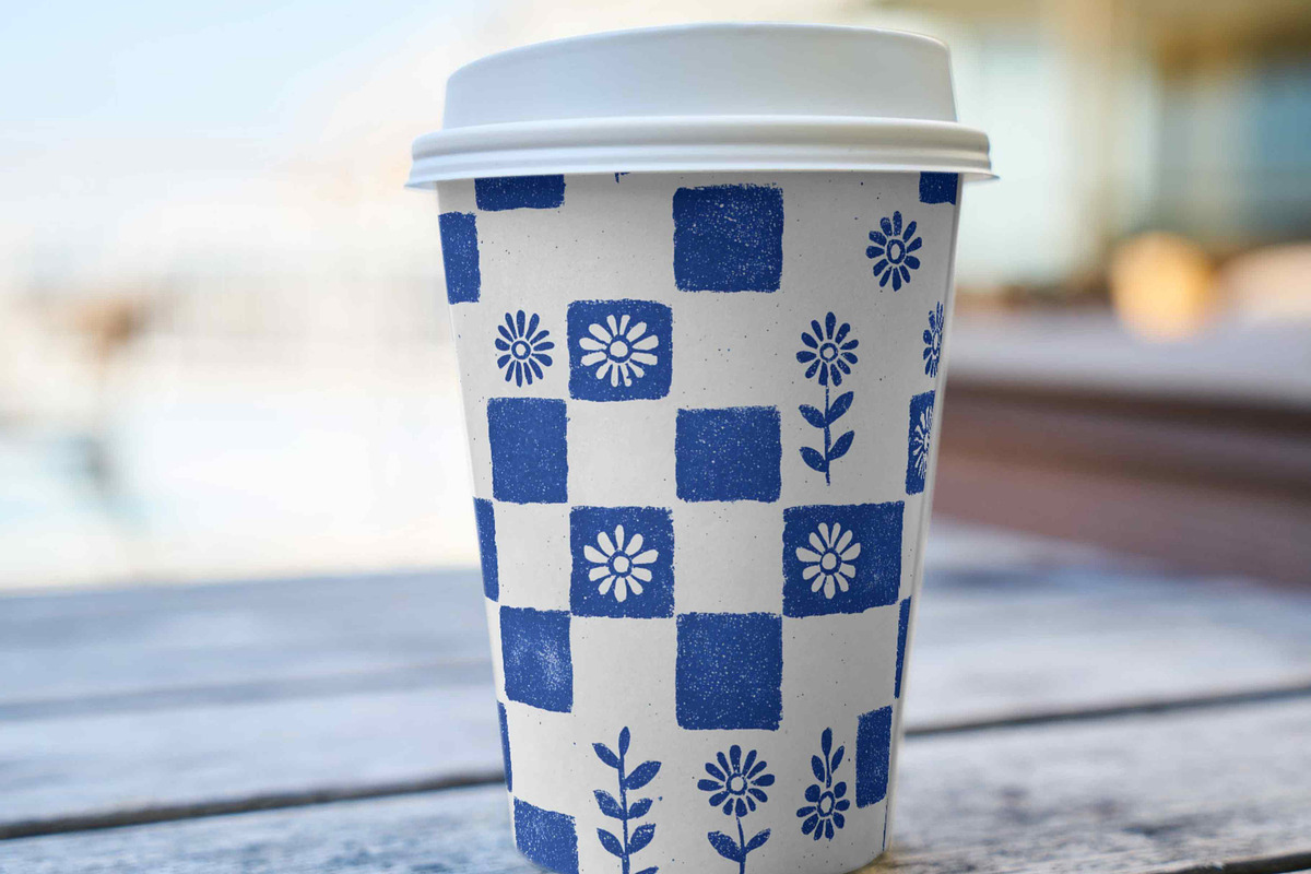 Cottagecore farmhouse Blue Patterns, a Pattern Graphic by Pattern Whimsy (Photo 7 of 8)