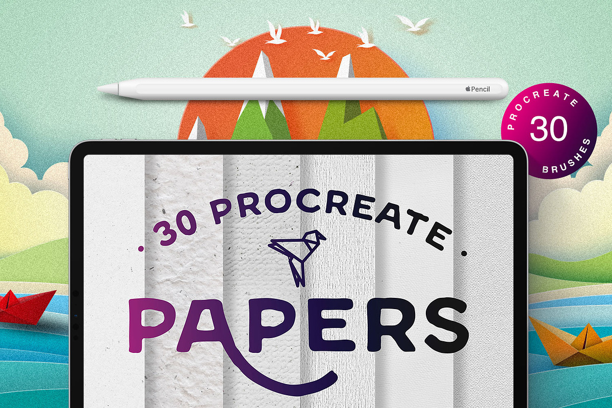 Procreate Paper Brushes, a Brush Add-On by RadekBroz (Photo 1 of 8)