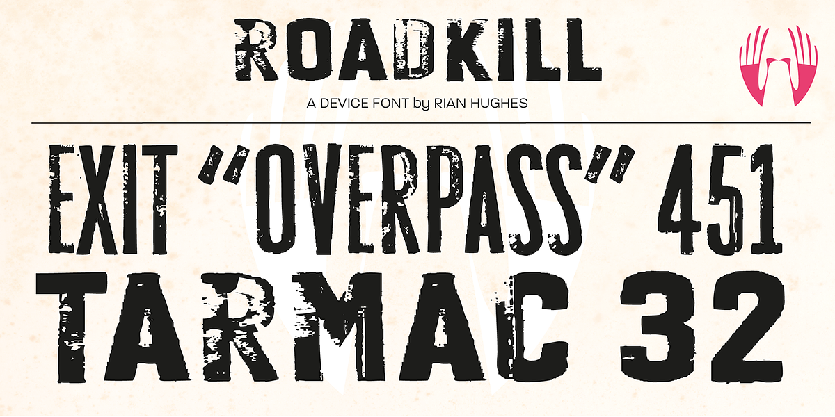 Roadkill, a Sans Serif Font by Device (Photo 9 of 12)