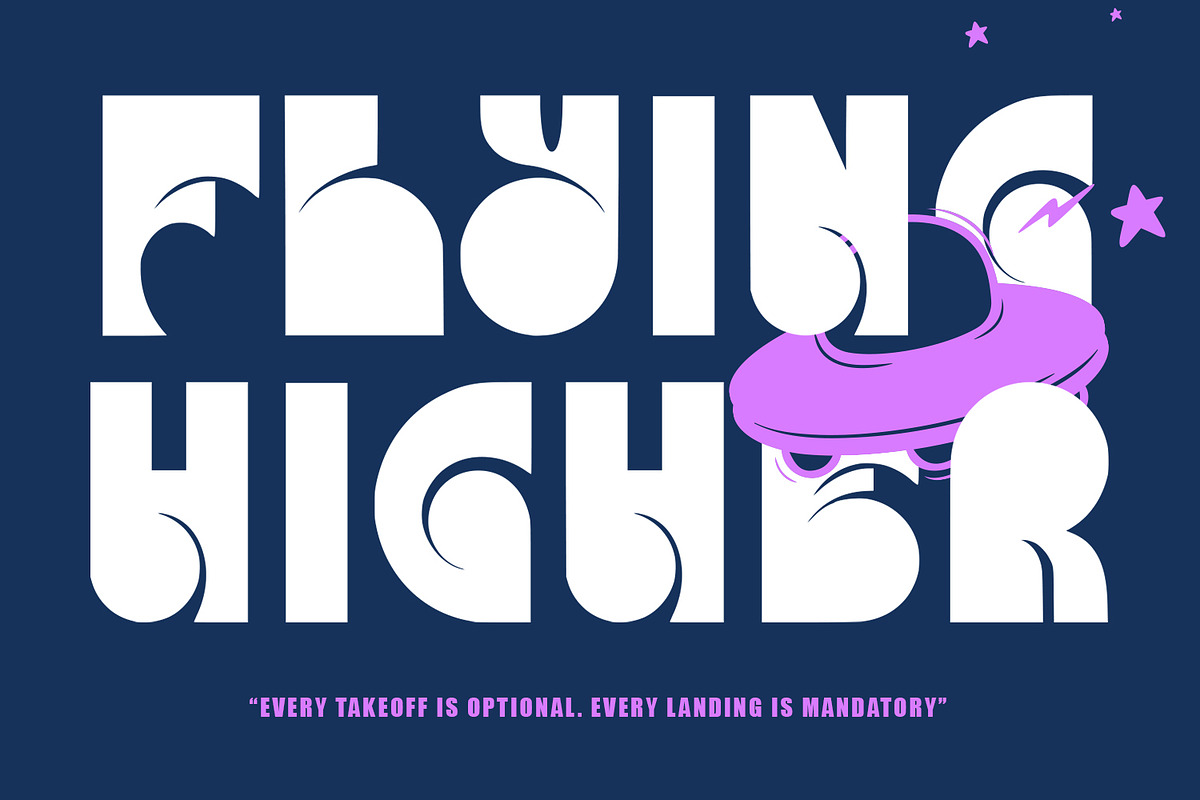 Alatice Futuristic Display Font, a Sans Serif Font by Maulana Creative (Photo 3 of 7)