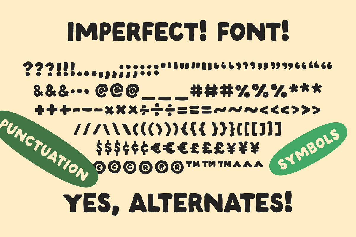 Imperfect! A Handwritten Sans Serif, a Handwritten Font by Studio Funshop by Kelli (Photo 9 of 10)