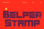 CS Belper Stamp, a Sans Serif Font by Craft Supply Co. (Thumbnail 1 of 8)