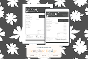 Editable Canva Invoice Template, a Stationery Template by Little Creative Scribbles (Thumbnail 1 of 2)