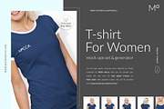 Women T-Shirt Mockups Set FREE DEMO, a Books & Magazine Mockup by Apparel_Mockups (Thumbnail 4 of 27)