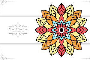 Luxury Colorful Islamic Mandala, a Background Graphic by hkmonir