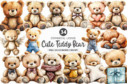 Cute Teddy Bear Clipart PNG, an Illustration by SinaCreation (Thumbnail 1 of 5)