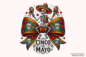 Cinco De Mayo Coquette PNG, a Graphic by Clipart Bloom