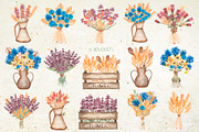Wildflower bouquet, a Decorative Illustration by MayaNavits (Thumbnail 3 of 14)