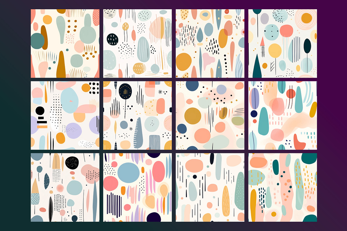 Boho Pastel Seamless Pattern, a Pattern Graphic by Forhadx5 (Photo 11 of 12)
