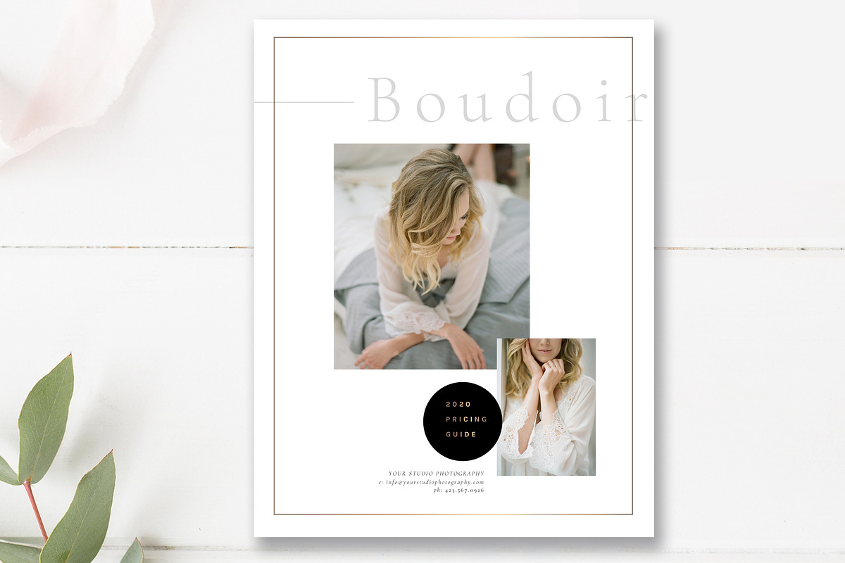 Boudoir Photography Pricing Guide, a Flyer Template by By Stephanie Design (Photo 5 of 5)