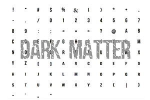 Distressed Condensed Font DarkMatter