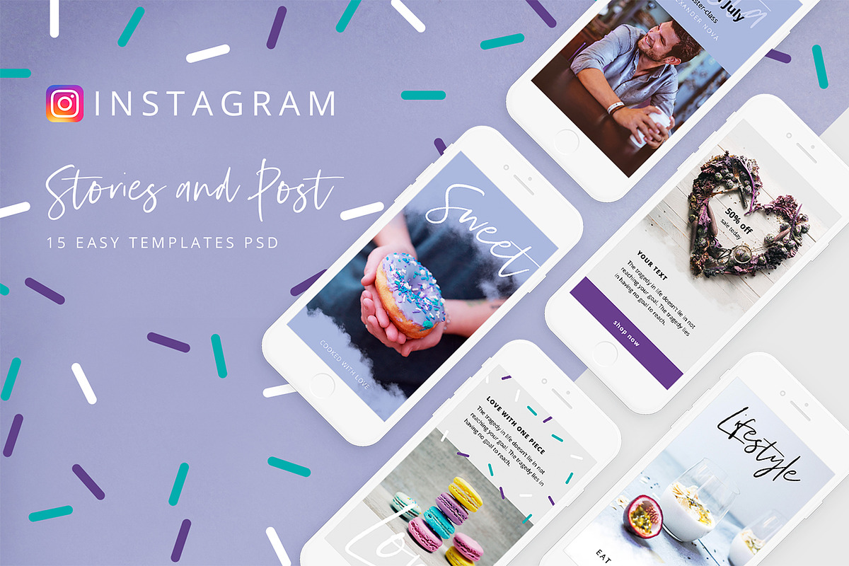 Sweet - social media templates, a Social Media Template by Digital Breath templates (Photo 1 of 5)