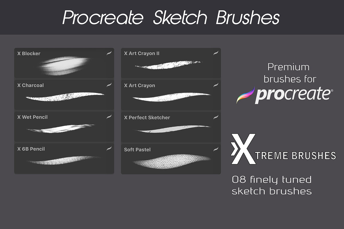 Procreate MEGA BUNDLE! (1K+ BRUSHES), a Brush Add-On by Extreme Brushes (Photo 19 of 47)