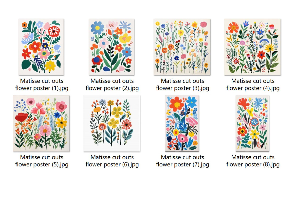 8 Matisse flower wall art print, a Decorative Illustration by ARTOZEN DIGITAL (Photo 12 of 12)