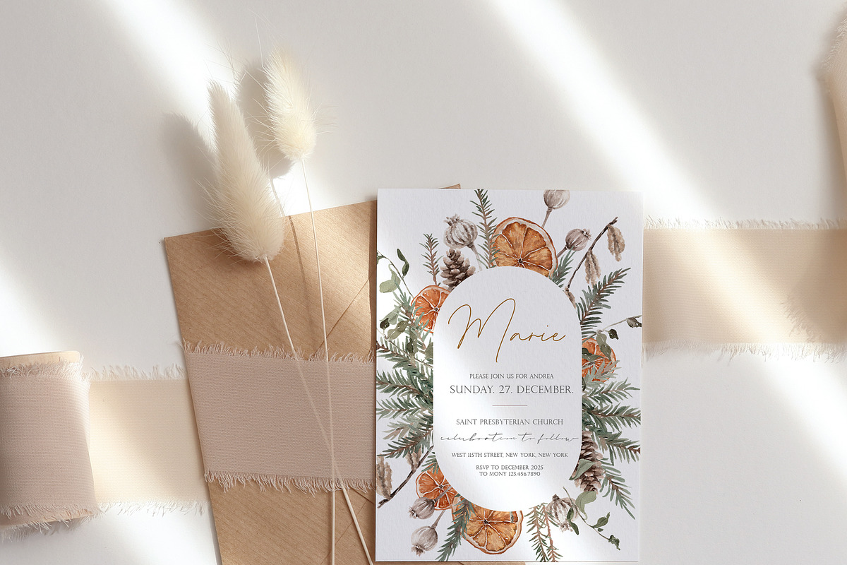 Watercolor Clipart - Winter Wildwood, a Decorative Illustration by Beigetime (Photo 10 of 16)