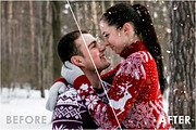 Snow Effect Overlays, a Texture Graphic by NassyArt (Thumbnail 7 of 9)