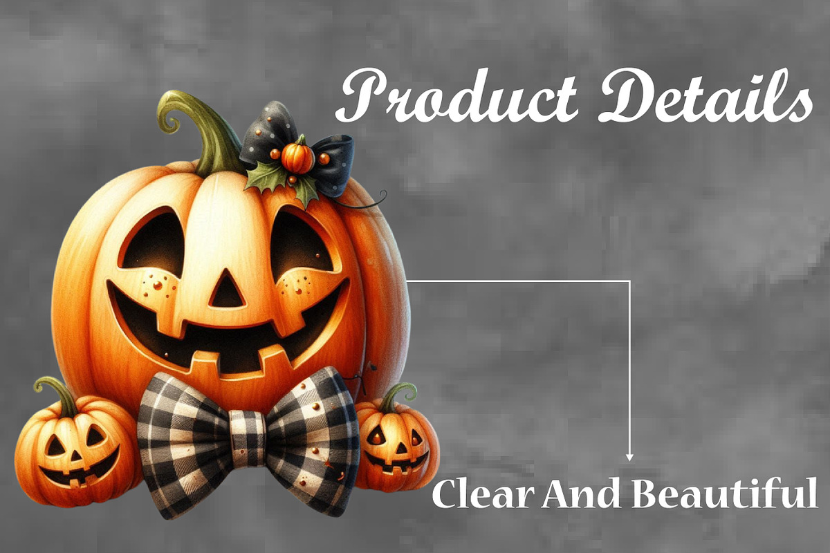 Halloween Spooky Pumpkin Sublimation, a Seasonal Illustration by Craft Nest (Photo 3 of 5)