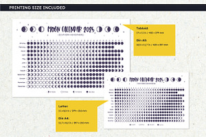 2025 Moon Phases Calendar. South Hem