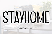STAYHOME, a Slab Serif Font by InermediaSTUDIO (Thumbnail 1 of 6)
