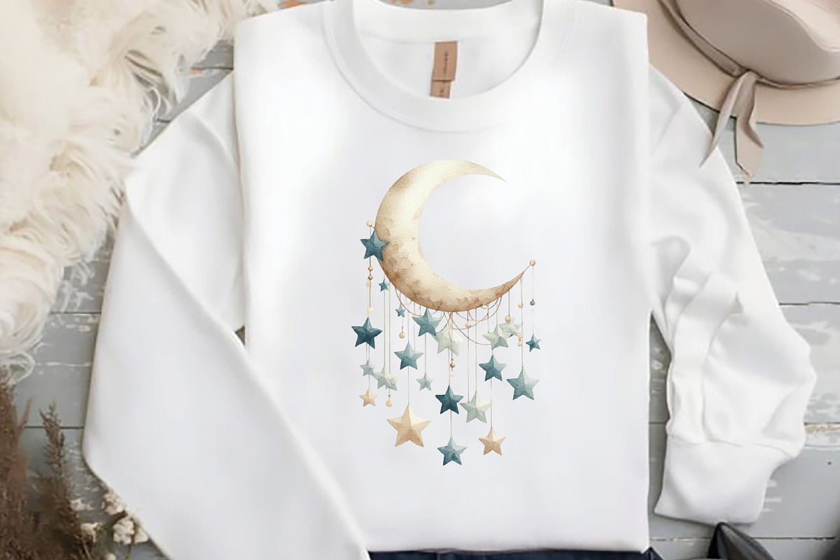Dusty Blue Beige Baby Nursery Png, an Illustration by DreamCafeArt (Photo 7 of 8)