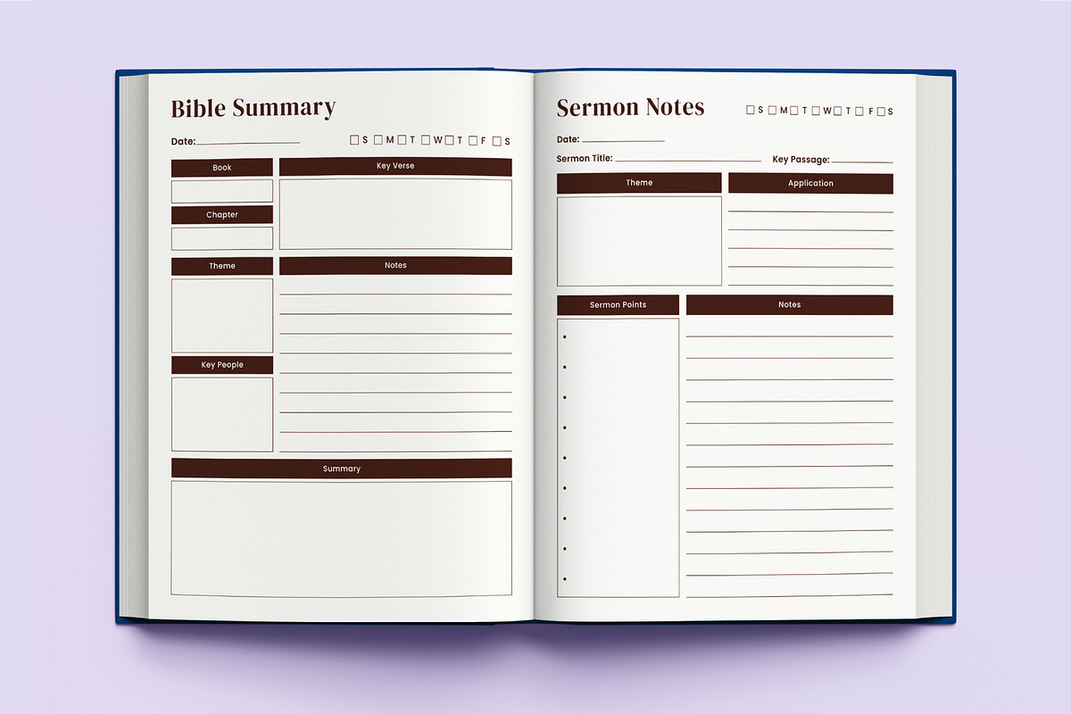 Bible Study Canva Template preview 3