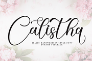 Calistha | Script Font, a Handwritten Font by Scratchones (Thumbnail 1 of 9)