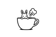 Cute Bunny Coffee Cup Vector Bundle, an Illustration by Designs_River (Thumbnail 19 of 49)