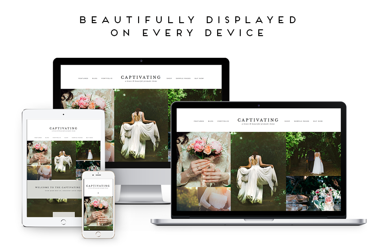 Captivating Wordpress Theme, a WordPress Template by brave + beautiful designs (Photo 3 of 5)
