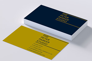 Rich colors elegant business card