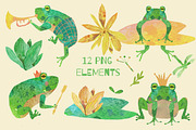 Cute Frogs Patterns Watercolor, a Pattern Graphic by watercolor kamill (Thumbnail 9 of 10)