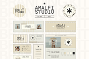 Canva Modern Branding Kit Template, a Branding & Logo Template by Branding Babe Co. (Thumbnail 1 of 9)