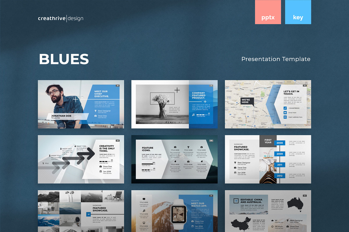 Blues PowerPoint Template