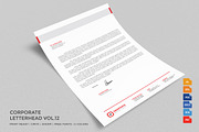 Corporate Letterhead 12 with MS Word, a Stationery Template by ND Design (Thumbnail 1 of 7)