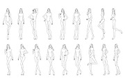 Female Fashion Pose Library, a Person Illustration by Shorena Fashion Draws (Thumbnail 3 of 12)