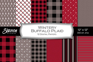 Wintery Buffalo Plaid and Patterns