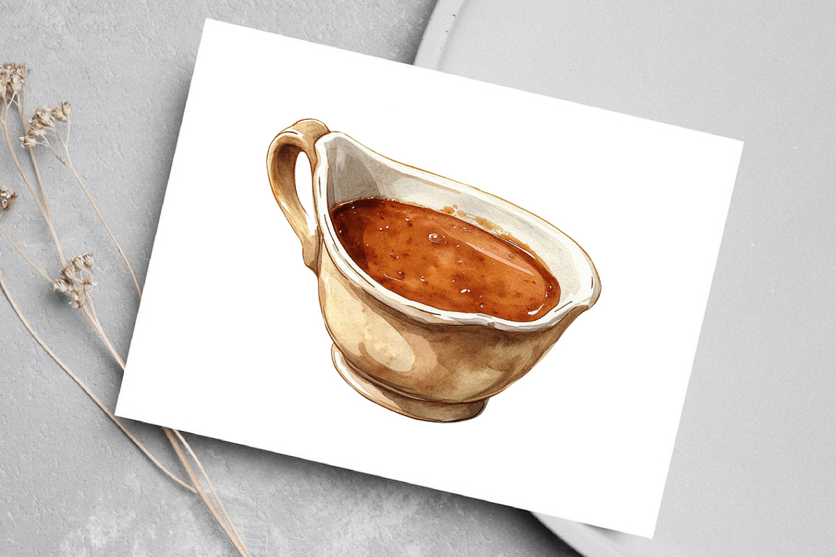 Watercolor Thanksgiving Food Clipart, an Illustration by Canvas Craft (Photo 7 of 8)