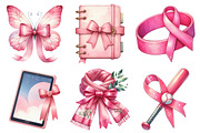 Breast Cancer Clipart, an Illustration by Daily.Designs (Thumbnail 3 of 5)