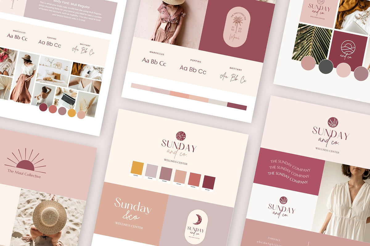 Canva Logo & Brand Board Templates, a Branding & Logo Template by Fallon Gerst (Photo 6 of 10)