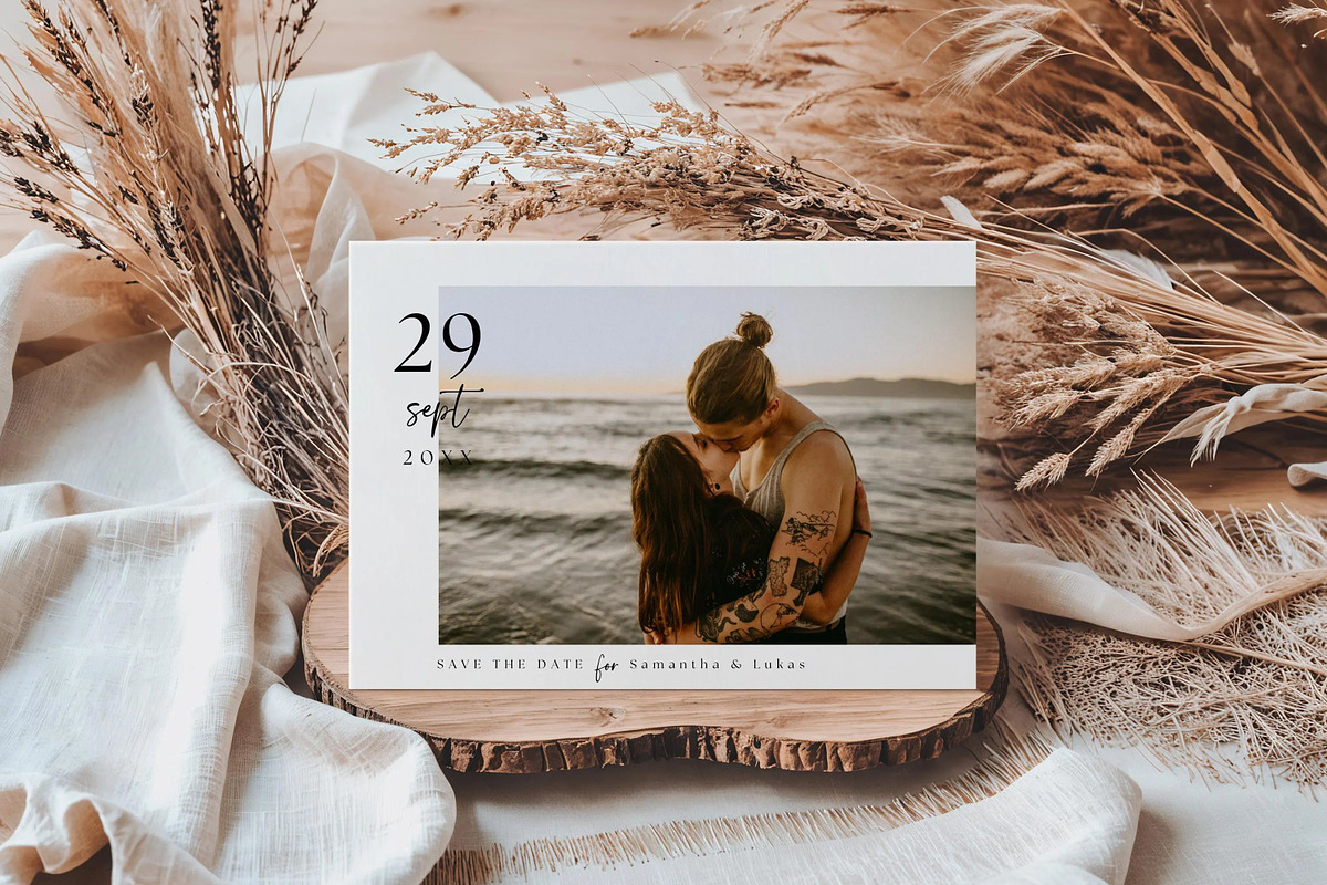 Simple Elegant Chic Photo Wedding, an Invitation Template by LucaTheme (Photo 2 of 6)