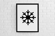 Snowflake Silhouette SVG, a Texture Illustration by newminddesign (Thumbnail 2 of 3)