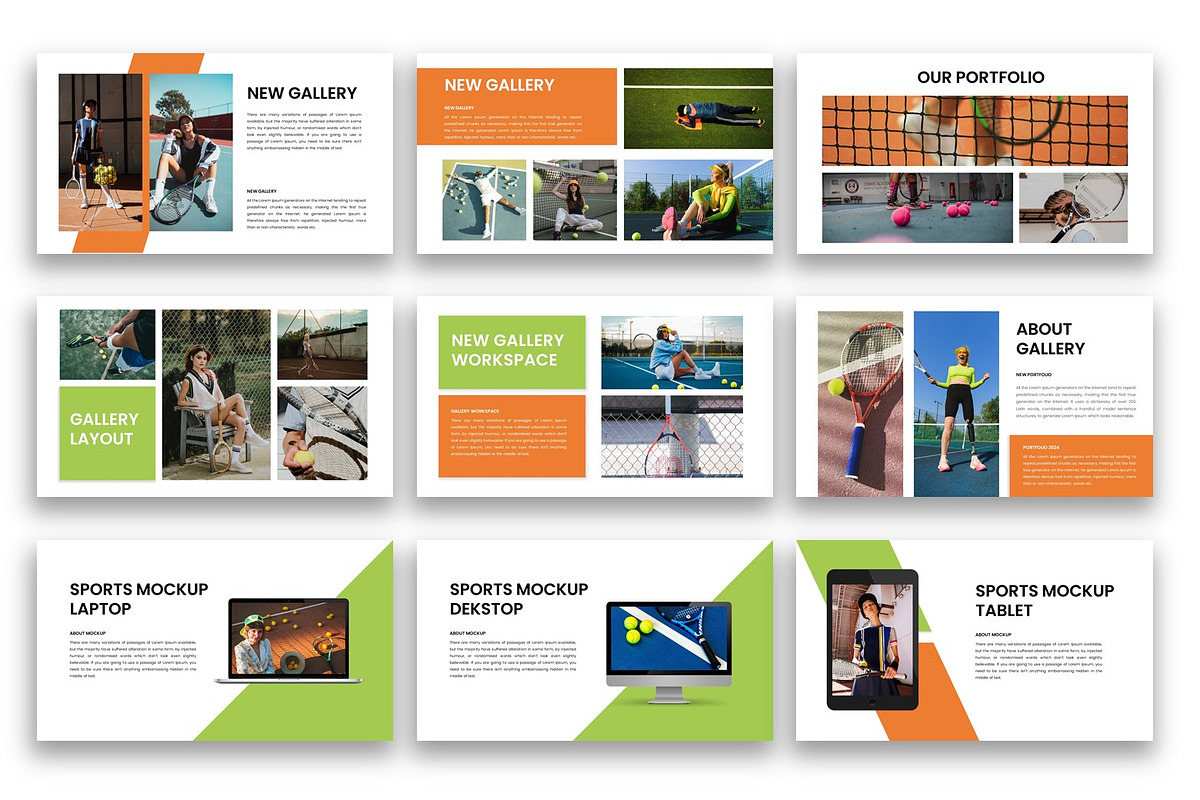 Yanina– Sports PowerPoint Template, a Presentation Template by kreatifreya (Photo 5 of 5)