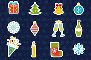 Christmas and new year set, a Pattern Graphic by martynmarin (Thumbnail 4 of 4)