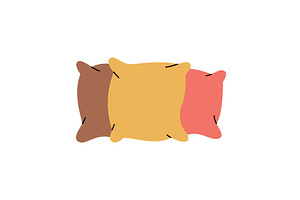 Three comfortable pillows, an Object Illustration by GraphiShop