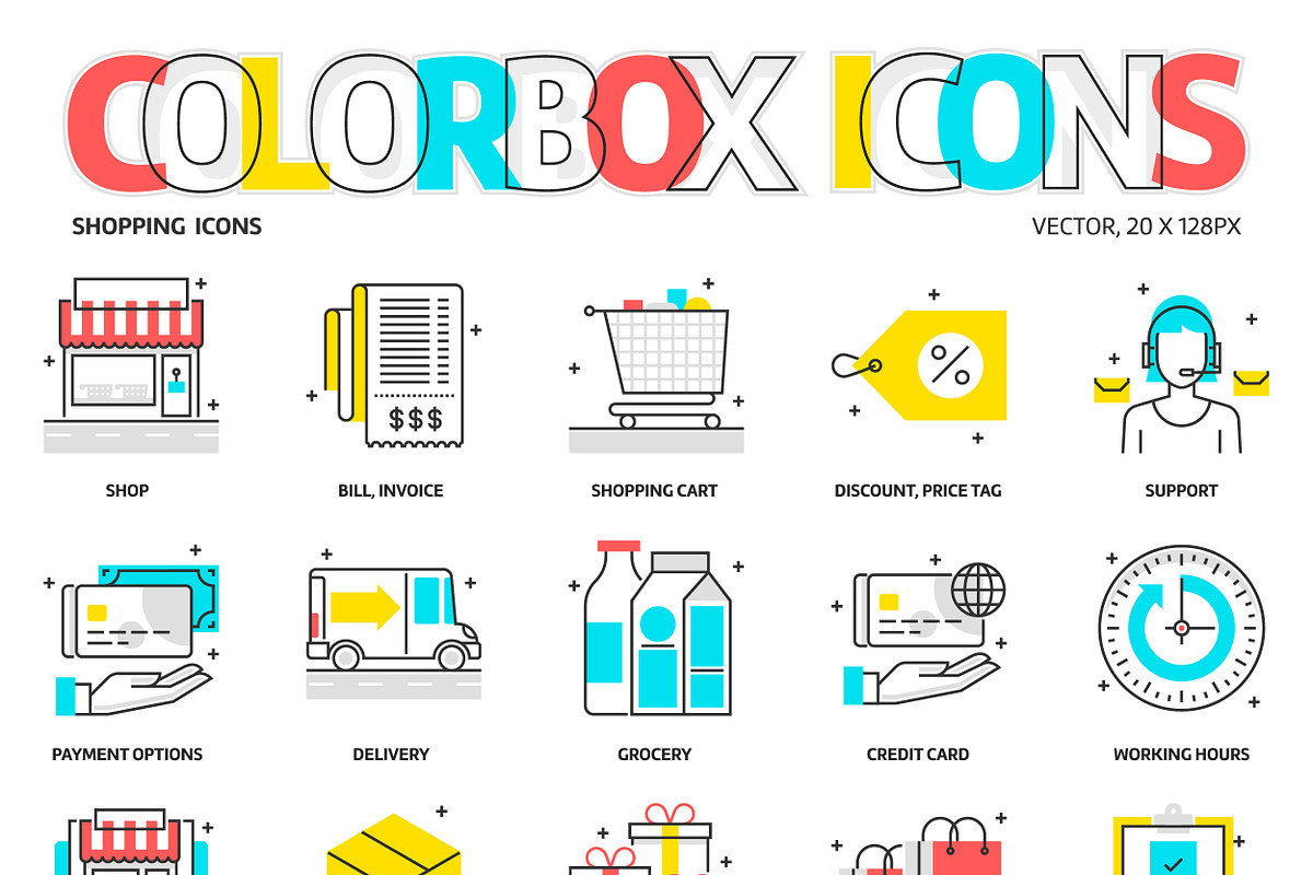 Color box icons bundle, an Icon by Howcolour (Photo 8 of 34)