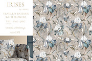 IRISES floral seamless patterns, a Pattern Graphic by Lisima (Thumbnail 3 of 14)