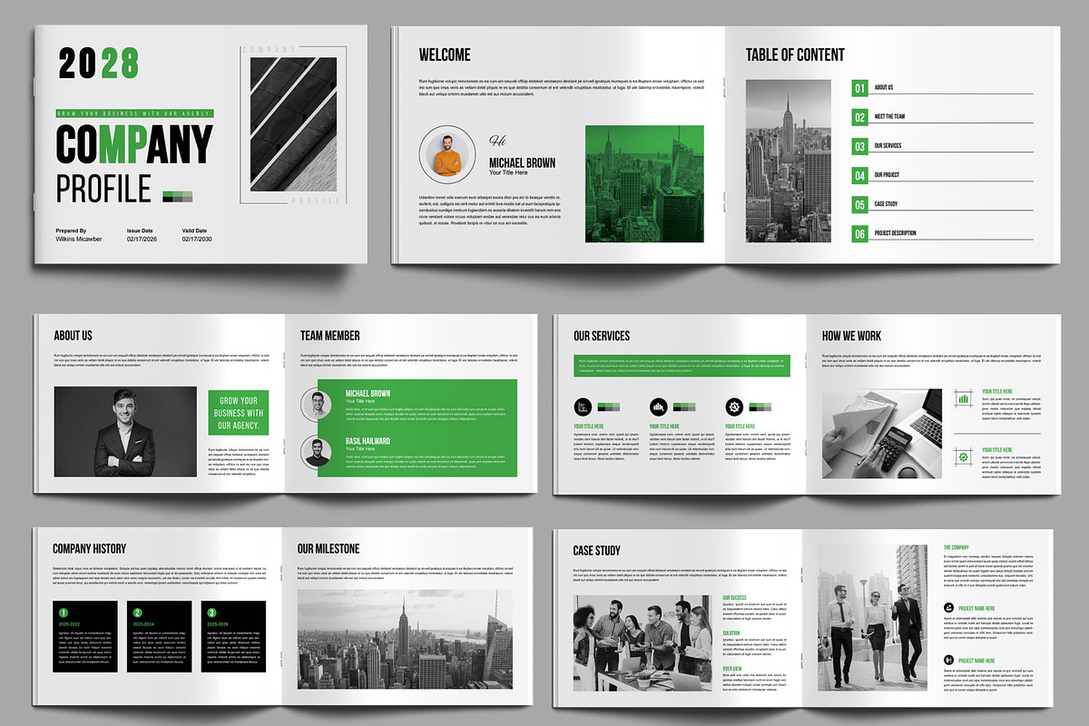 Company Profile Design Landscape, a Brochure Template by MightyDesign (Photo 1 of 8)
